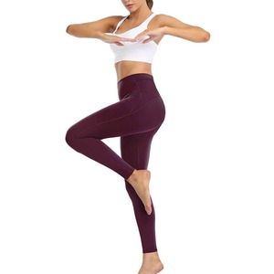 Leggings de yoga personnalisés pour femmes en gros FLY HUMBLE SPORTSWEAR Spandex/Polyester 230gsm Double brossé Soie de lait Prix bas - Product Image 1