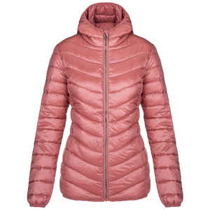 Women's Winter <b>Quilted</b> <b>Jacket</b> Hooded Full Sleeve Zipper Closure Solid Black Puffer Coat Regular Length Warm Outerwear - Product Image 5