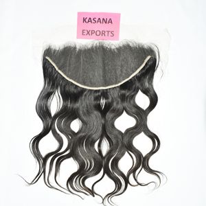 Cheveux humains indiens 13*6 HD Frontal Temple Bundles, traitement naturel, sans dentelle, pour perruques, tressage à la machine, double trame, Deep Wave - Product Image 3