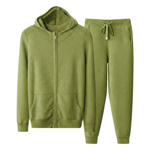 Conjuntos de Sudadera con Capucha y Pantalones de Chándal de Felpa Cepillada Pesada, Lisos, Personalizables con LOGO, Ideales para Entrenamiento - Product Image 2