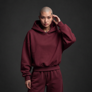 Sudaderas streetwear al por mayor, 480 g/m² de algodón felpa, corte holgado, para marcas de ropa independientes - Product Image 4