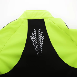 Unisex Professional Waterproof Thermal <b>Cycling</b> <b>Jacket</b> Lightweight <b>Reflective</b> Bike Wear with Removable Sleeves 100% Polyester - Product Image 4