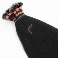 100% Virgin Nano Ring Extensiones de cabello vietnamita crudo de doble trama Fumi Natural Wave Venta a granel-Sin blanquear sin teñir