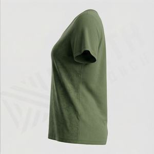 Camiseta Casual Moderna para Mujer, Impresión de Alta Calidad, Poliéster Transpirable, Diseño Ecológico, Manga Corta, Color Personalizado - Product Image 3