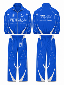 Conjunto Deportivo con Cremallera de Manga Larga, Diseño Deportivo, Transpirable, de Poliéster, Unisex para Adultos, Cortavientos de Otoño, Conjunto Transpirable de Poliéster - Product Image 2