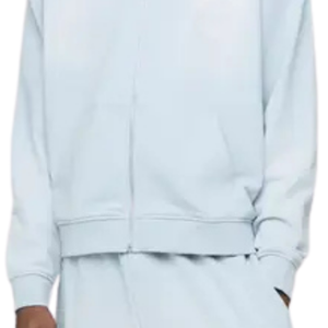 Sudadera con capucha para hombre, personalizada, de corte holgado, con cremallera, gráfico tonal en la espalda, frente liso, capucha sin cordón, estilo streetwear relajado, Lanisters - Product Image 6