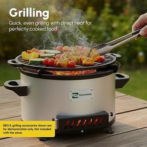 Estufa de Leña Comercial Greenway Ember con Ventilador Axial, Cocina de Leña de Alta Resistencia para Cocinar a Gran Escala - Product Image 3