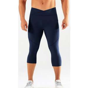 Pantalon de compression capri 3/4 pour homme, personnalisé OEM, séchage rapide, pour le basketball, la course, le sport et la gym - Product Image 6