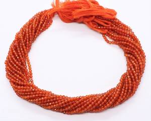 AAA Carnelian Faceted Round <b>Ball</b> Beads 3 MM Natural Carnelian Gemstone Beads 13 Inch Faceted Round Carnelian Loose Beads Jewelry - Product Image 5