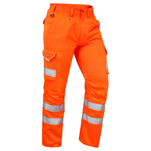 Pantalon de sécurité haute visibilité en microfibre respirante et imperméable, résistant, pour travaux de construction - Product Image 5