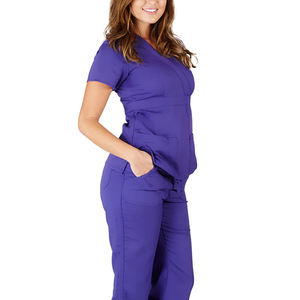 Uniforme Médico Clásico de Estilo Profesional, Suave al Tacto, 100% Spandex Poliéster Canvas, Ecológico, con Características Prácticas - Product Image 4