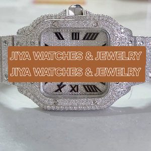Reloj Deportivo de Lujo JIYA Classic VVS Moissanite, Mecánico, de Acero Inoxidable, con Esfera Analógica, Movimiento MIYOTA, Fecha Automática, para Hombre - Product Image 3