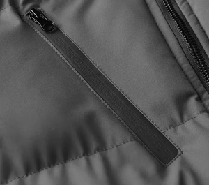Chaqueta Acolchada con Capucha para Hombre, Gruesa y Cálida para Invierno, con Cierre de Cremallera, Color Sólido, Relleno de Poliéster - Product Image 4
