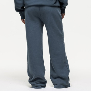 Pantalon cargo en molleton à jambes larges pour femme, taille haute, coupe ample, longueur intégrale, à carreaux, décontracté, hiver, respirant - Product Image 6