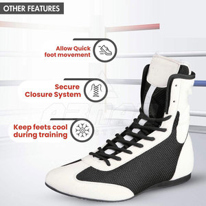 Chaussures de boxe Premium Comfort avec semelle anti-traces et confortables pour l'entraînement en salle - Product Image 3