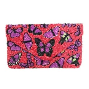 Monedero de Pez Payaso Bordado a Mano, de Algodón, Forma Rectangular, Tema Animal, Accesorio Textil Artesanal - Product Image 4