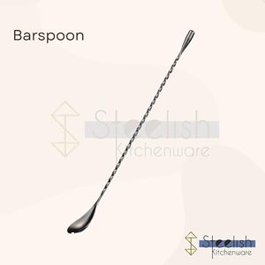 Cuchara de barra de acero personalizada con logo, cuchara de barra de acero hecha a mano, cuchara de barra de acero artesanal - Product Image 1