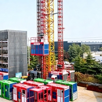 Ascenseur de chantier certifié CE pour passagers et marchandises, monte-charge de bâtiment