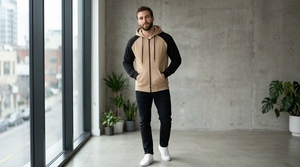 Sweat à capuche décontracté pour homme, en polyester, imprimé, design personnalisé, confortable, léger, vêtements de sport, entraînement en salle de sport - Product Image 6