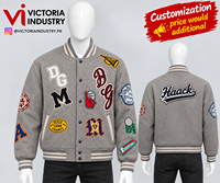 Veste universitaire personnalisée pour étudiants, avec broderies et patchs en chenille, veste bomber universitaire, streetwear