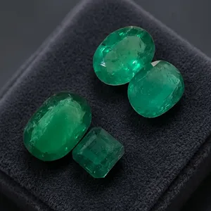 Piedras Preciosas Sueltas de Corte Ovalado Natural para Joyería Femenina, Esmeraldas Verdes, Regalo Hecho a Mano, Lote Mixto, Precio al por Mayor, Tu Elección - Product Image 3