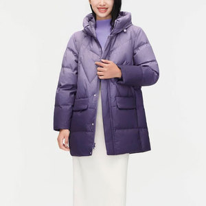 Chaqueta de Moda para Mujer, Nuevo Diseño, Multicolor, Chaqueta Acolchada con Bolsillos, Cierre Completo, Cuello Alto, para Exteriores - Product Image 4