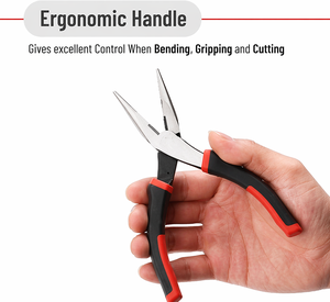 6 Inch Stainless Steel Long Nose Pliers with Cutting Edge for <b>Wire</b> Wrapping Jewelry Making DIY <b>Craft</b> and Repair Tools - Product Image 4