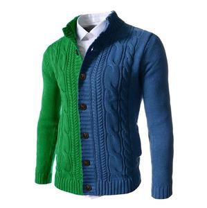 Pull en maille pour homme de haute qualité, coupe ajustée, 100% coton, col rond, décontracté, 2 couleurs, séchage rapide, automne-hiver - Product Image 1