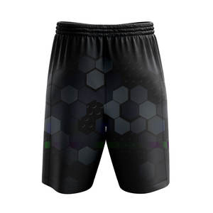 Pantalones Cortos Deportivos Negros de Secado Rápido para Hombre, para Gimnasio, Baloncesto y Correr, Cintura Elástica, Estilo Deportivo, Diseño Sólido - Product Image 2