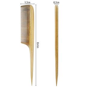 Modern Handicraft Natural Wood <b>Wide</b> Tooth Hair <b>Comb</b> Handmade Scalp Massage Detangling <b>Comb</b> for Daily Hair Care - Product Image 3