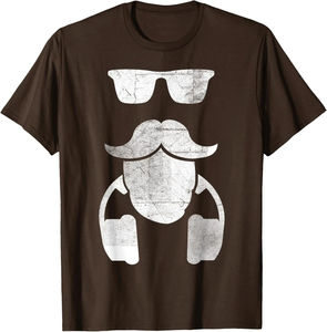 แว่นกันแดดลายหนวด หูฟัง ตลก ฮิปสเตอร์ ดีเจ เสื้อยืดกราฟิก ลำลอง ผ้าฝ้าย เสื้อยืดผู้ชาย - Product Image 4