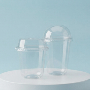Viet Nam High Quality Disposable PP <b>Plastic</b> <b>Cup</b> with Lids 360ml 500ml Fruit Tea <b>Cup</b> with Lid for Beverage - Product Image 1
