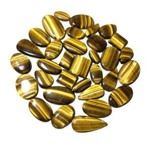 Piedras Preciosas Sueltas de Ojo de Tigre Natural Certificadas de Alta Calidad y Bajo Precio, Cabujón de Forma Mixta de 20-45 mm, Lote a Granel para la Fabricación de Joyas - Product Image 5