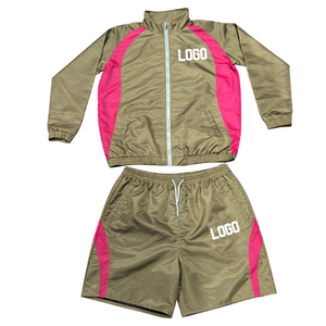 Custom Logo Waterproof Lightweight Polyester Nylon Men Track Suits Outdoor Nylon Windbreaker <b>Tracksuit</b> - Product Image 5