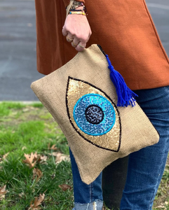 Monedero de Seda con Cuentas, Hecho a Mano, con Lentejuelas, Cierre Magnético, Bolsa de Regalo Motivacional, Duradero y Plegable para Mujer - Product Image 3