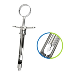 Seringue d'aspiration manuelle chirurgicale dentaire de haute qualité 1,8 ml en acier inoxydable, instrument dentaire certifié CE - Product Image 5