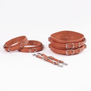Ceinture et manchettes de cuisse en cuir pleine fleur véritable, vente en gros, équipement de bondage et de fétichisme personnalisé avec marque privée RTTS-0050 - Product Image 6