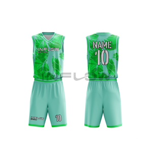 Conjunto de Uniforme de Baloncesto Unisex, Envío Rápido, Sublimado, Personalizado para Hombre, Reversible, Uniforme de Baloncesto en Blanco - Product Image 1