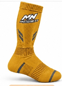Chaussettes de motocross de haute qualité, dernier design, tricotées en spandex, logo personnalisé imprimé sur le dessous, en vente. - Product Image 3