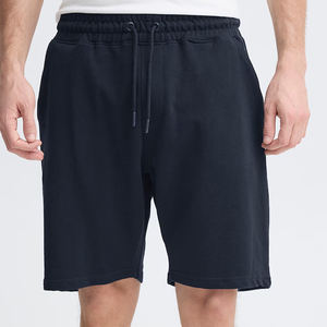 Pantalones Cortos Deportivos de Verano para Hombre, 100% Algodón, Corte Holgado e Informal, Largura hasta la Rodilla, Diseño Liso, Tejido de Punto - Product Image 5
