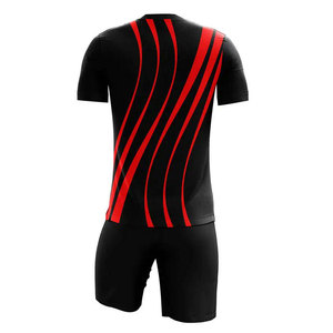 เสื้อฟุตบอลคอกลมแขนสั้นคุณภาพสูงชุดฟุตบอลสวมใส่สบายระบายอากาศได้ดีชุดกีฬามืออาชีพ - Product Image 3