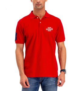 Polo décontracté à manches courtes pour hommes, personnalisable avec logo, en tissu de haute qualité, confortable et tendance – Fournisseur de t-shirts de golf pour hommes, offre spéciale - Product Image 1