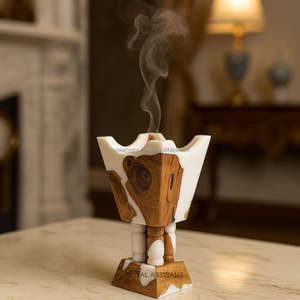 Quemador Bakhoor ecológico de cuero de lujo con bandeja y caja Oud 2026 Eid regalo incienso aromático árabe para decoración del hogar - Product Image 4