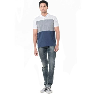 เสื้อโปโลผู้ชายผ้าฝ้าย 100% ขายส่ง ปักโลโก้ตามสั่ง สไตล์ไฮสตรีท ปกคอพับ ฟิตเนสเบาๆ ดีไซน์พัฟ - Product Image 2
