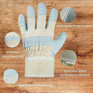 Gants de travail pour hommes, gants de sécurité en nitrile EN420, gants pour la sécurité mécanique et industrielle et la manipulation. - Product Image 3