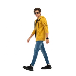 Sweat-shirt à capuche zippé intégral pour homme, en molleton de coton 430g, personnalisé pour l'hiver, style décontracté streetwear, veste d'entraînement, fournisseur d'usine OEM ODM - Product Image 1