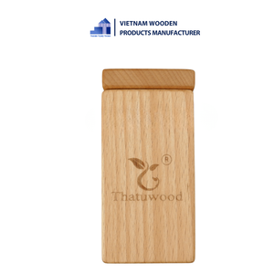 ที่วางตะเกียบไม้ทรงสี่เหลี่ยมพร้อมฝาปิดแบบถอดได้สำหรับจัดเก็บในครัว - Product Image 6