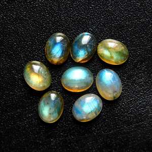 Labradorite naturelle ovale/autres formes, feu arc-en-ciel irisé, étincelle de minuit, pierre précieuse en vrac pour la fabrication de bijoux, haute qualité - Product Image 5