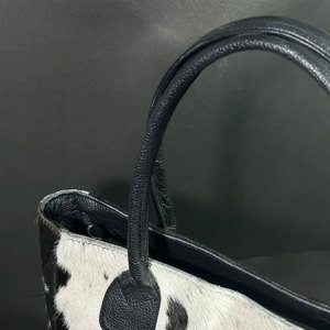 Nouveaux sacs à main en cuir véritable pour femmes, design personnalisé, cuir de vachette, entièrement personnalisés, faits à la main, mode, imperméables, respirants, deux poignées - Product Image 2