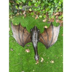 Statue de dragon artisanale pour décoration extérieure, finition bronze, style vintage, figurine de dragon en métal pour fournitures de jardin - Product Image 6